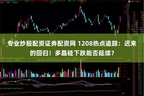 专业炒股配资证券配资网 1208热点追踪：迟来的回归！多晶硅下跌能否延续？